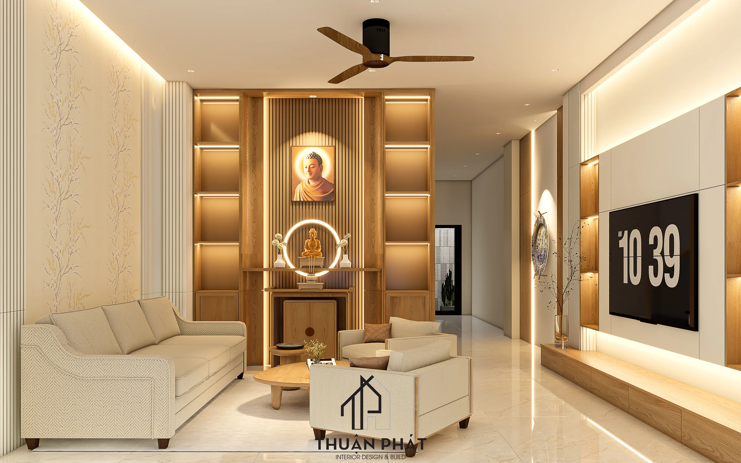 Thiết Kế Nội Thất Nhà Phố Japandi Mix Minimalism 325m2 Tại Bình Tân