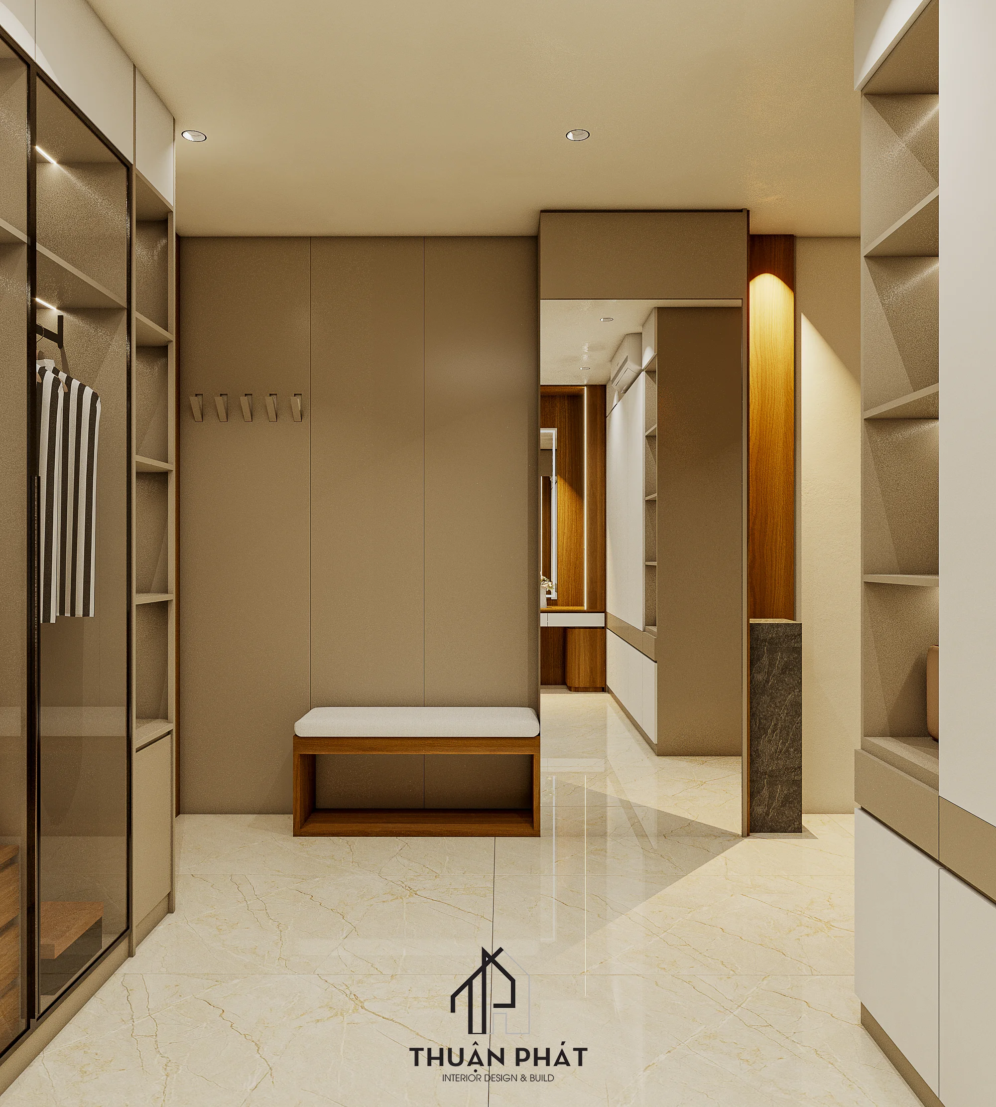 Thiết Kế Nội Thất Nhà Phố Japandi Mix Minimalism 325m2 Tại Bình Tân - Hình ảnh 17