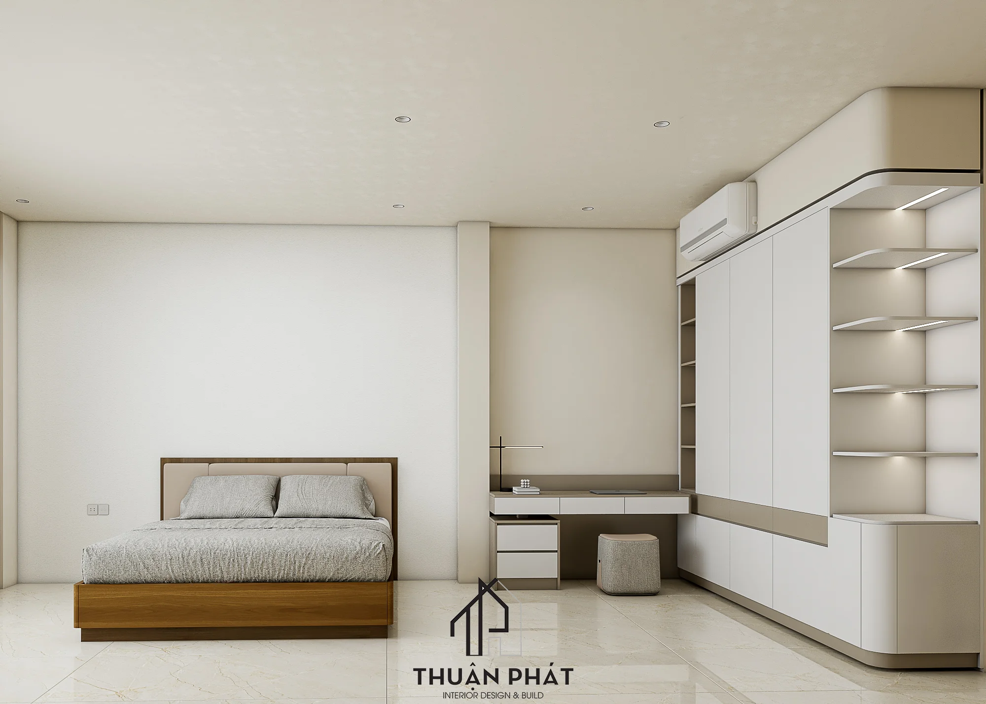 Thiết Kế Nội Thất Nhà Phố Japandi Mix Minimalism 325m2 Tại Bình Tân - Hình ảnh 21