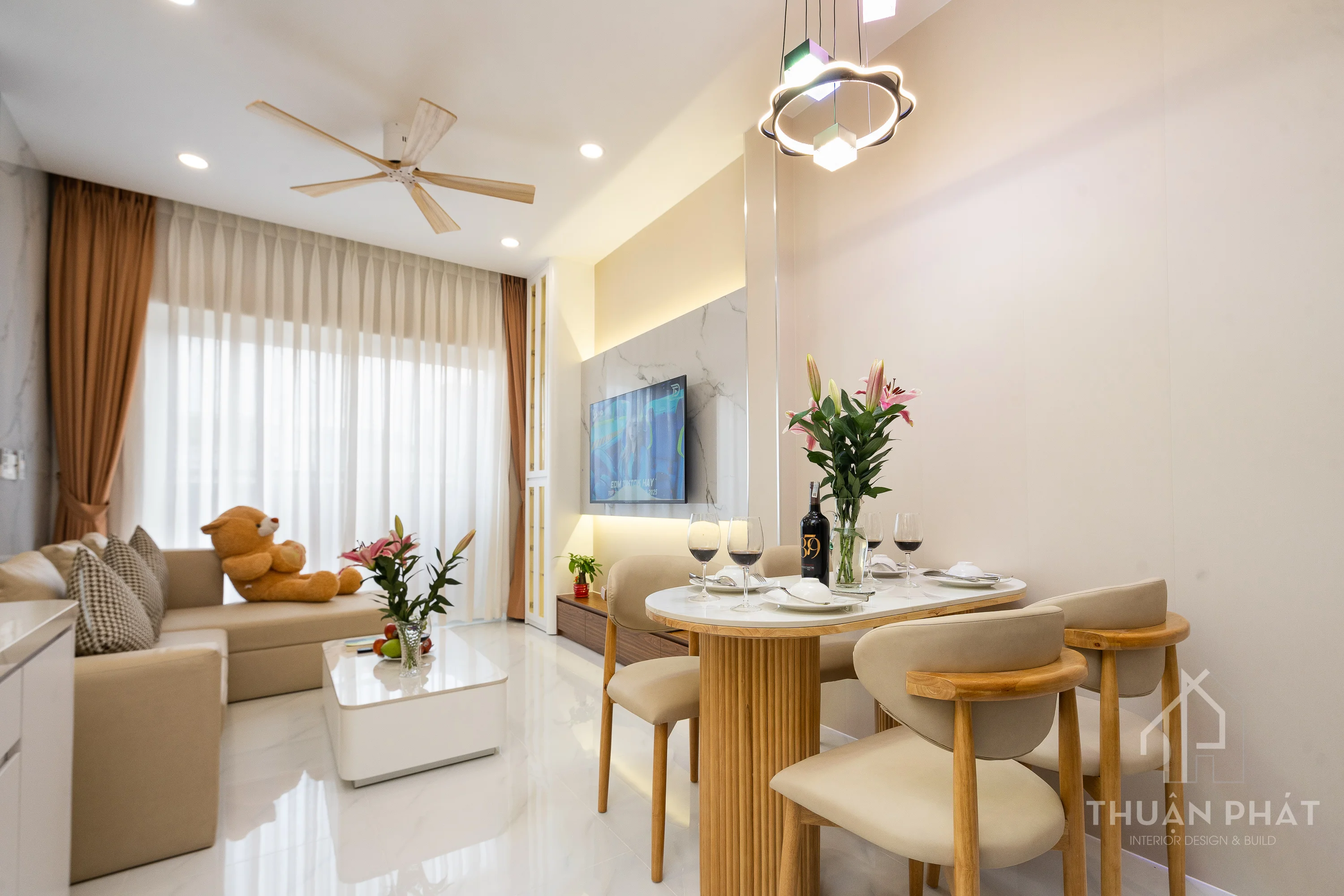 Thi Công Cải Tạo Nội Thất Trọn Gói Nhà Phố 51m2 Tại Dĩ An - Hình ảnh 9