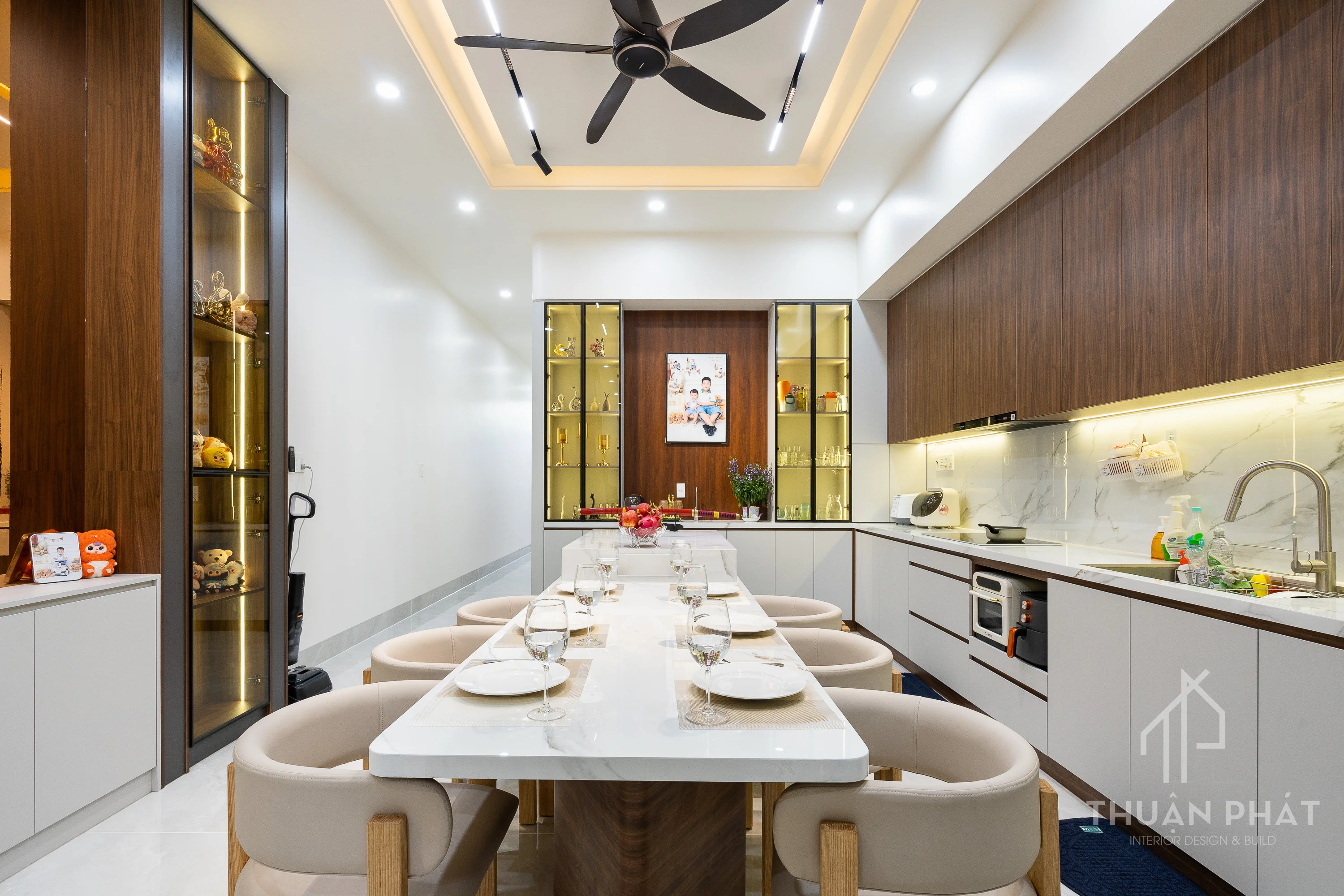 Thi Công Nội Thất Nhà Phố 210m2 Trọn Gói - Hình ảnh 17