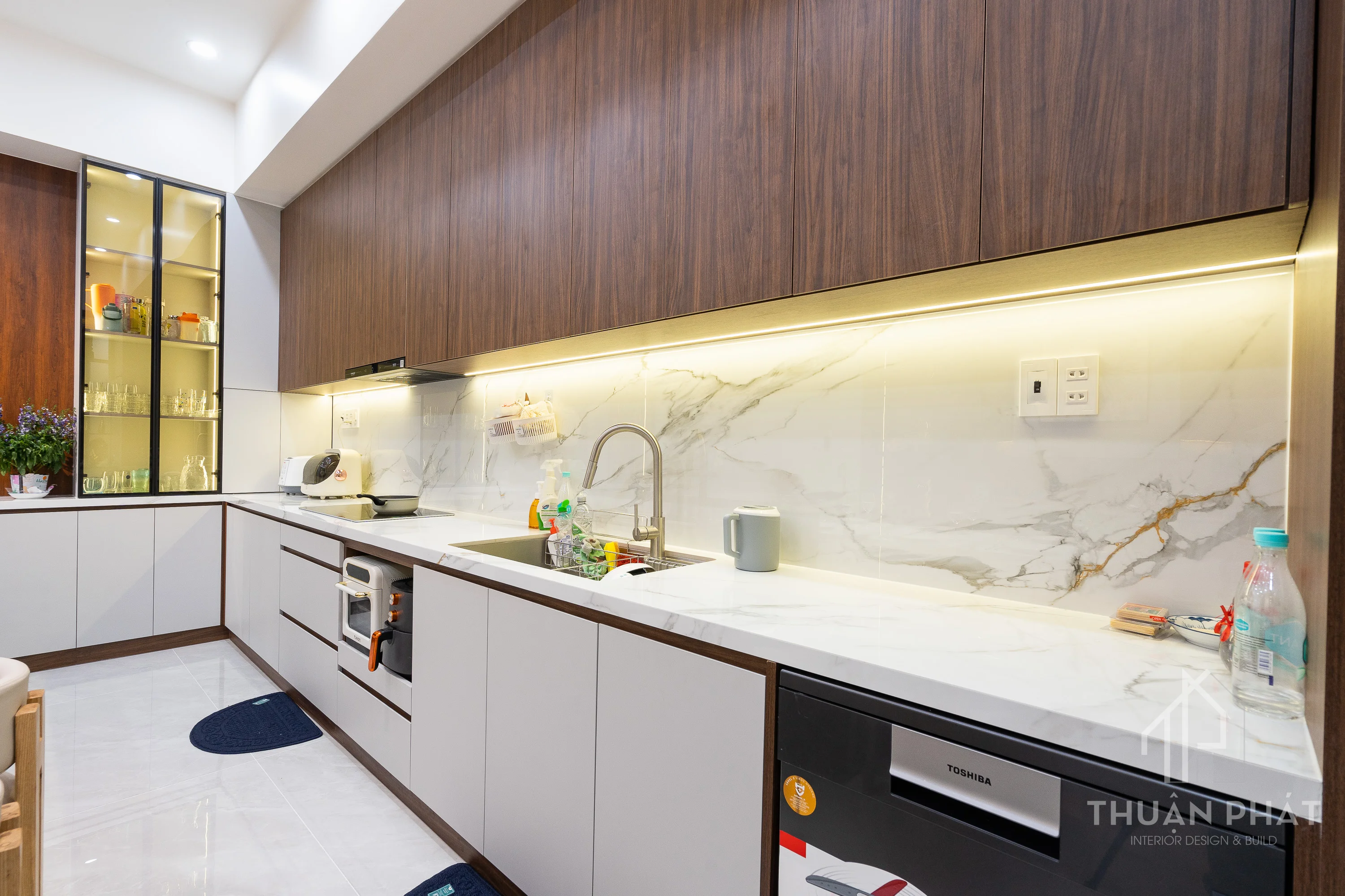 Thi Công Nội Thất Nhà Phố 210m2 Trọn Gói - Hình ảnh 21