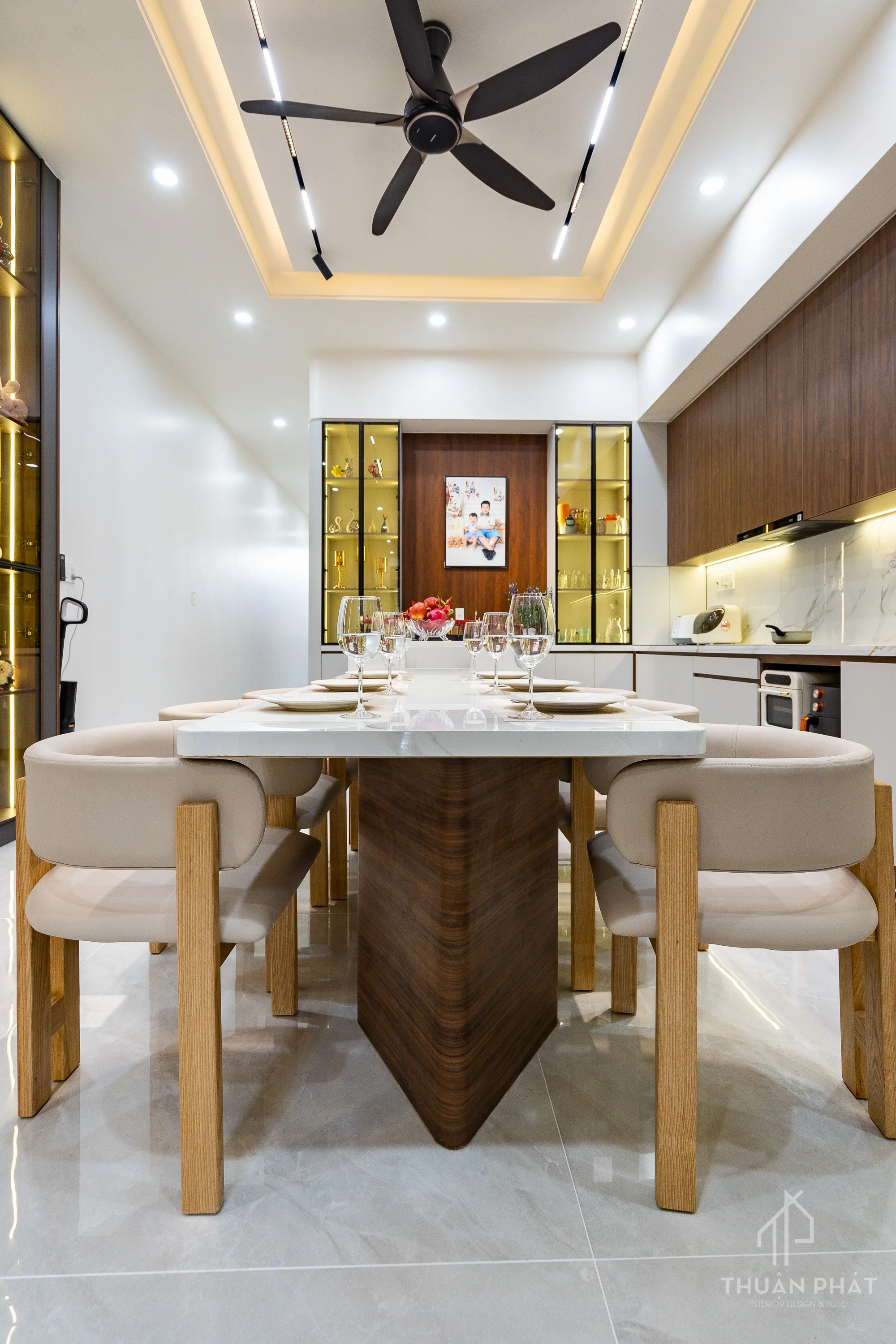 Thi Công Nội Thất Nhà Phố 210m2 Trọn Gói - Hình ảnh 15