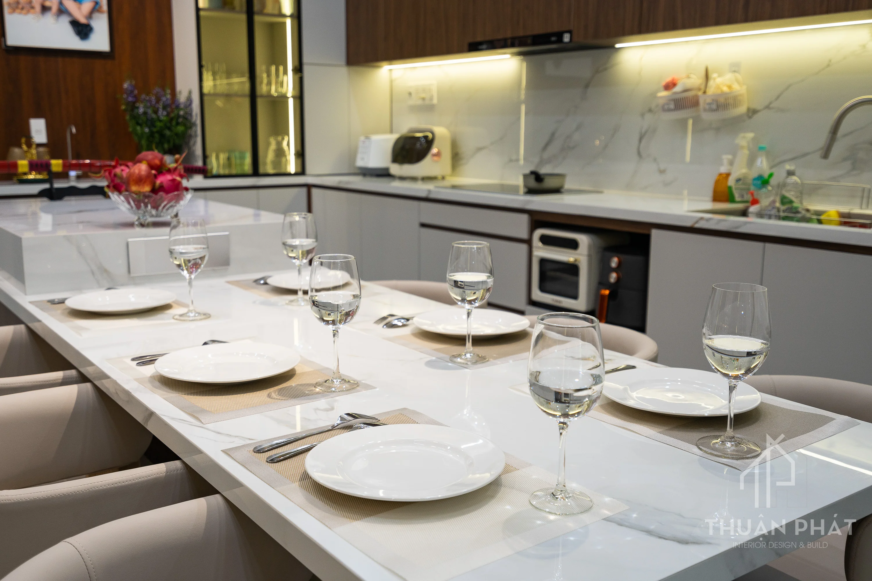 Thi Công Nội Thất Nhà Phố 210m2 Trọn Gói - Hình ảnh 14