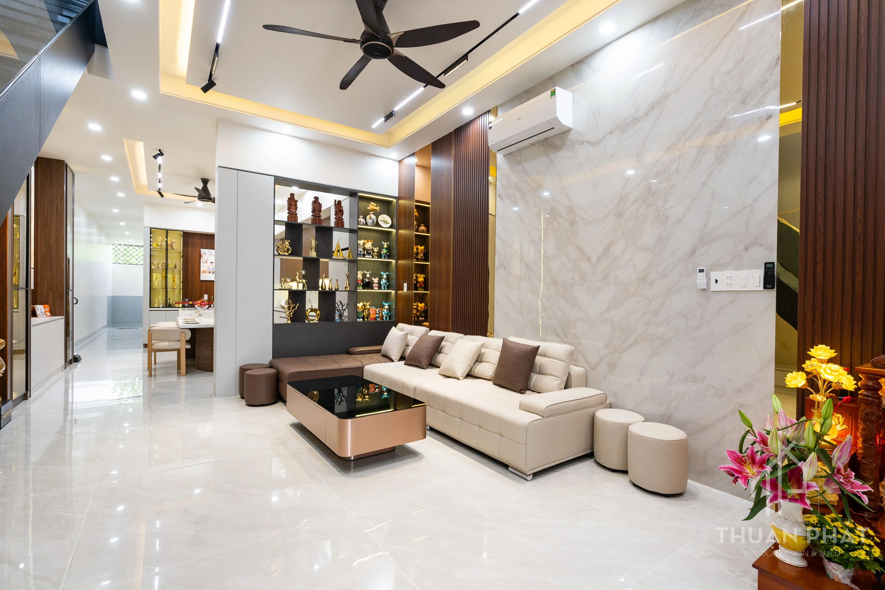 Thi Công Nội Thất Nhà Phố 210m2 Trọn Gói - Hình ảnh 7