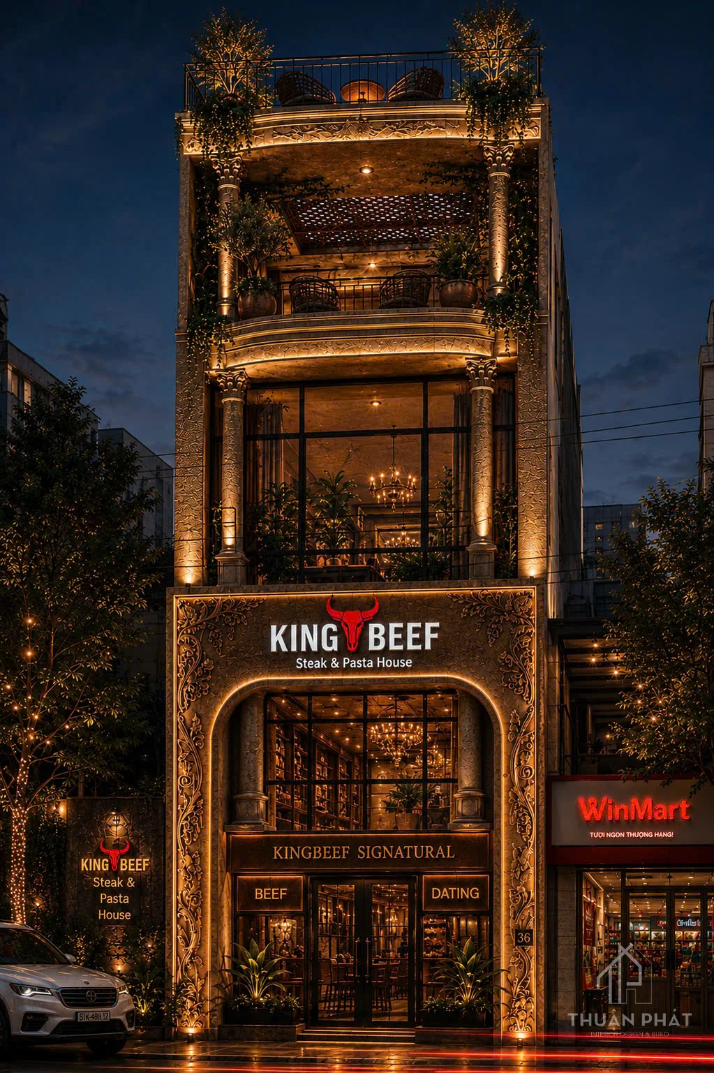 Cải Tạo Nhà Hàng Tại Tân Bình: Đột Phá Không Gian King Beef Steak & Pasta 600m2 - Hình ảnh 14