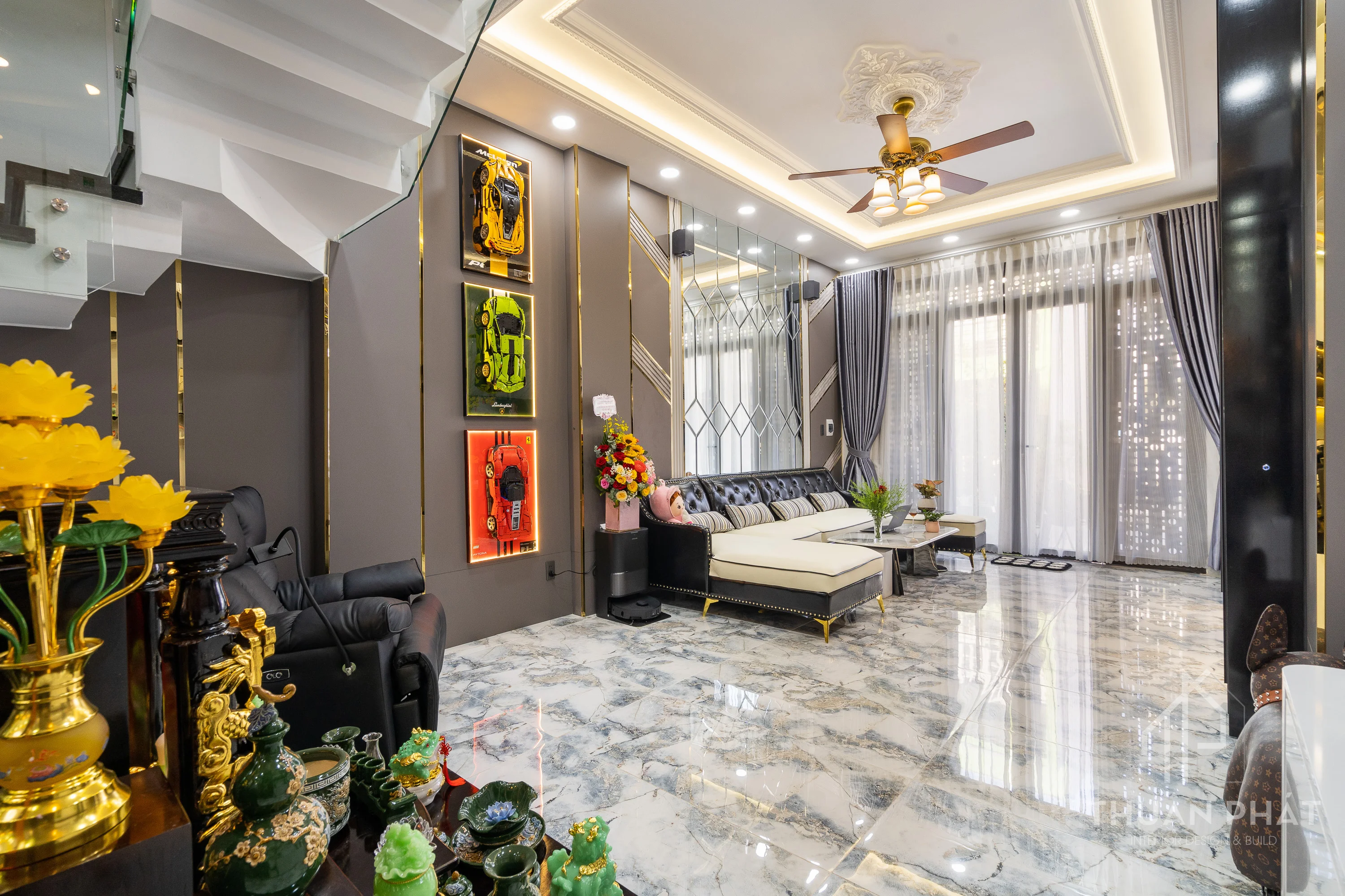 Thi Công Nội Thất Nhà Phố Hiện Đại 260m2 Tại Bình Tân Trọn Gói - Hình ảnh 11