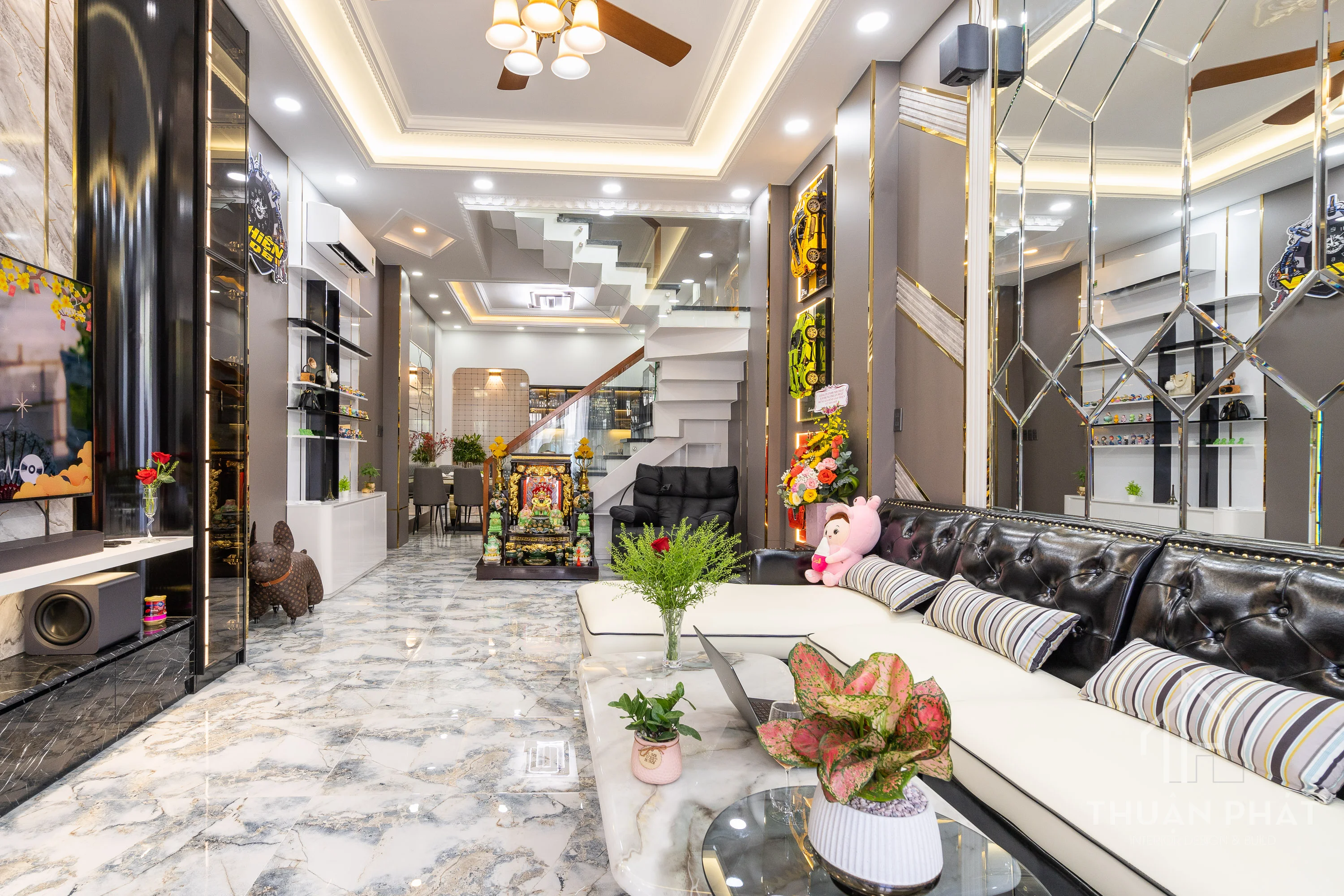 Thi Công Nội Thất Nhà Phố Hiện Đại 260m2 Tại Bình Tân Trọn Gói - Hình ảnh 4