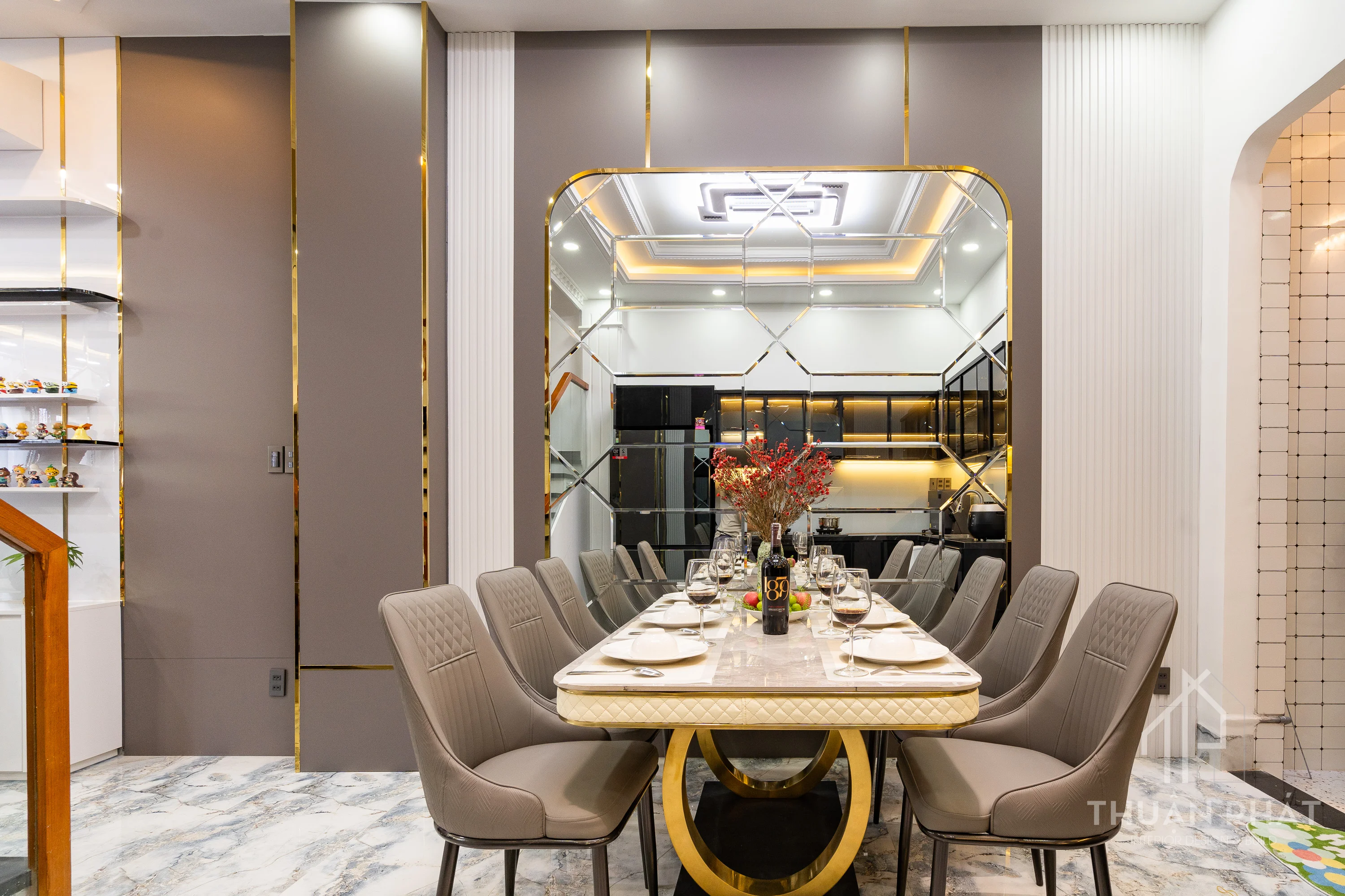 Thi Công Nội Thất Nhà Phố Hiện Đại 260m2 Tại Bình Tân Trọn Gói - Hình ảnh 27