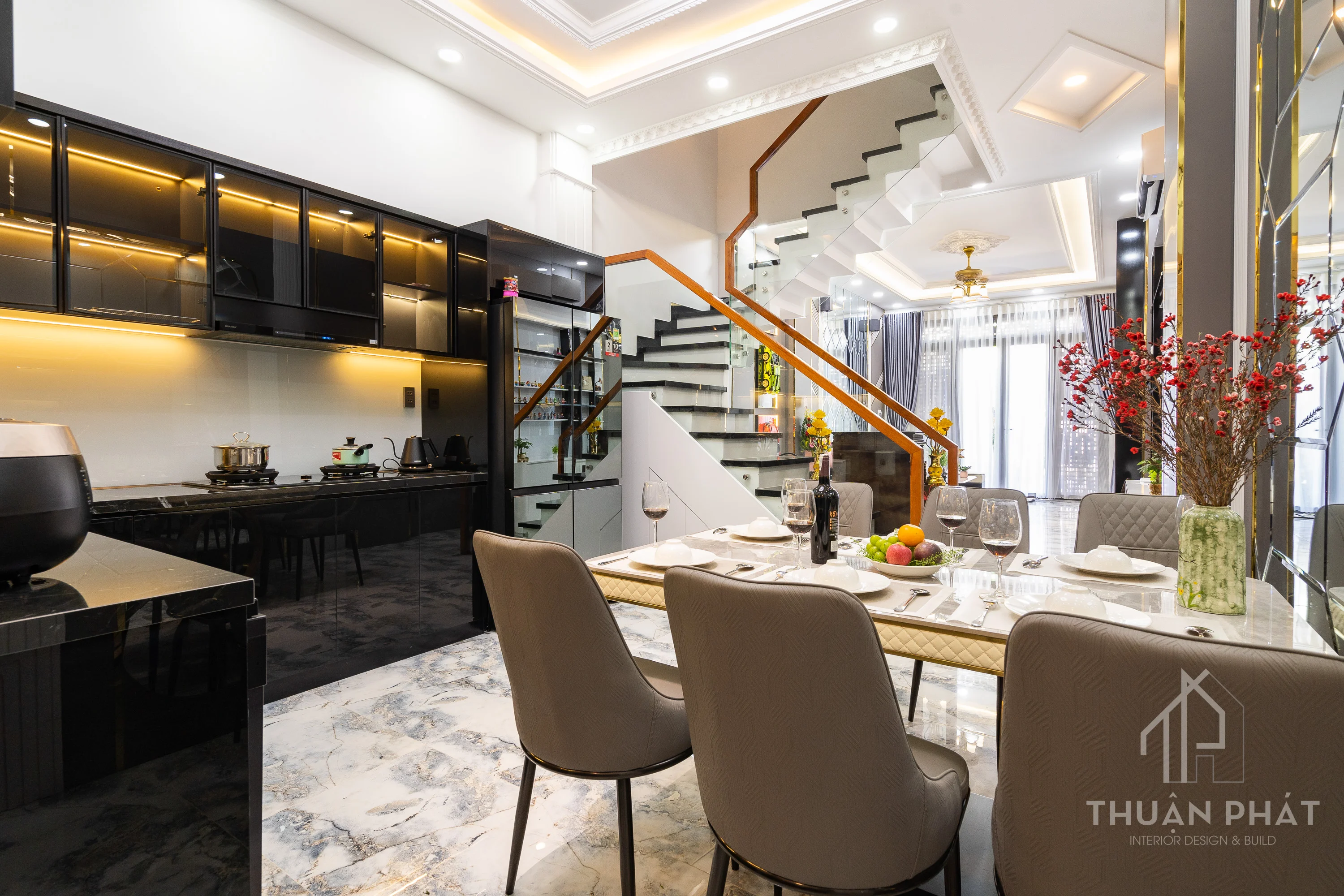 Thi Công Nội Thất Nhà Phố Hiện Đại 260m2 Tại Bình Tân Trọn Gói - Hình ảnh 23