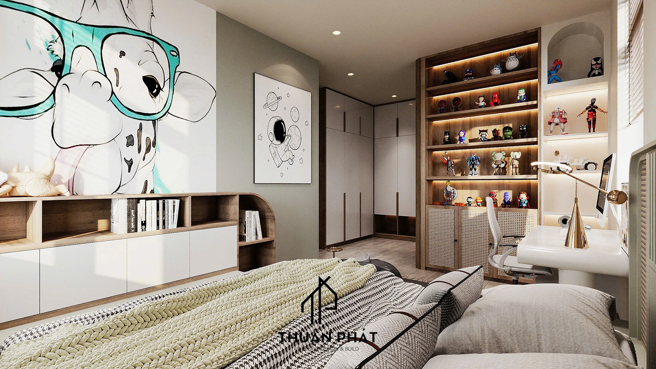 Nội Thất Japandi Warm Organic - Mẫu Thiết Kế Tinh Tế Từ Thuận Phát - Hình ảnh 15