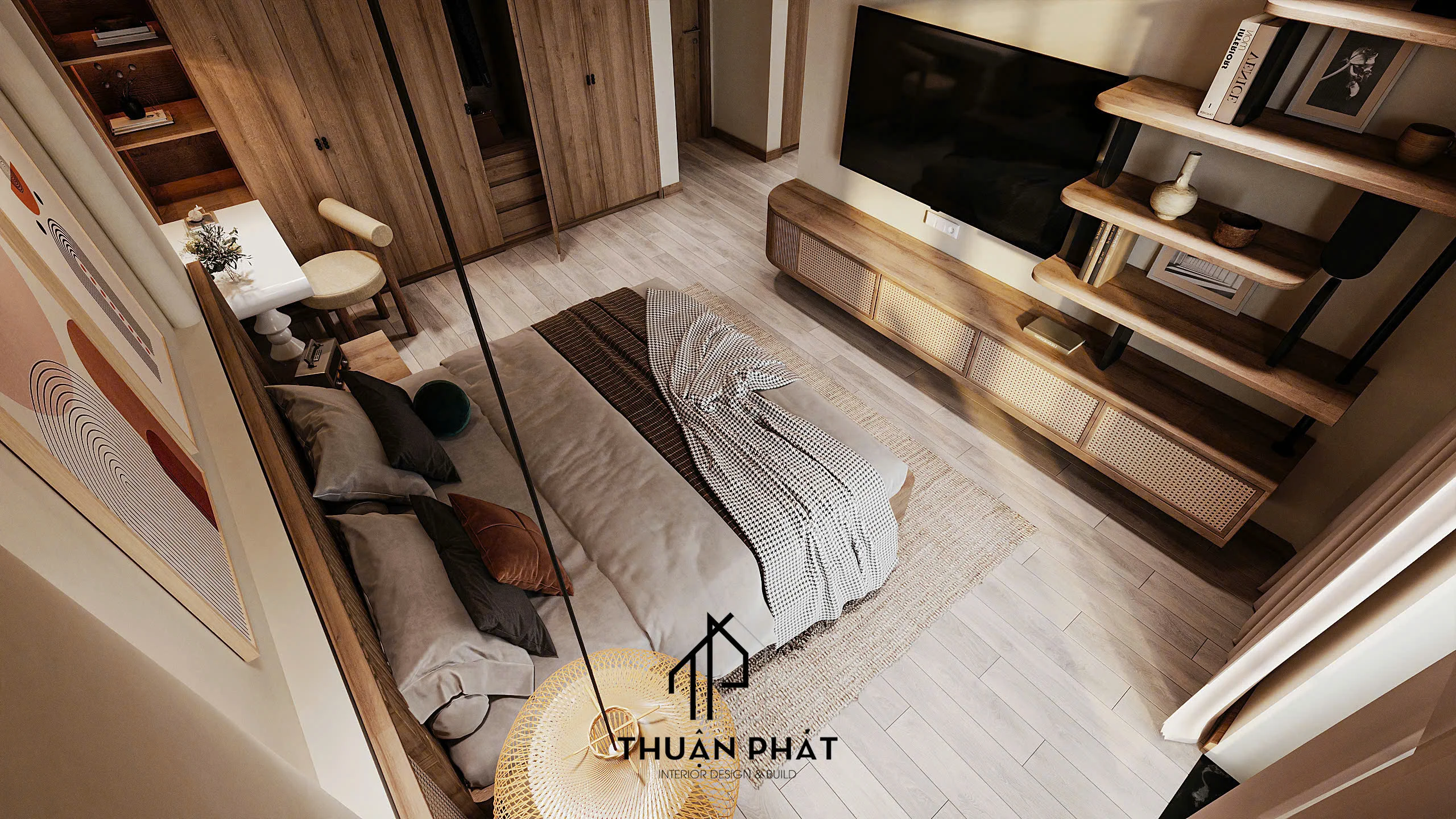 Nội Thất Japandi Warm Organic - Mẫu Thiết Kế Tinh Tế Từ Thuận Phát - Hình ảnh 11