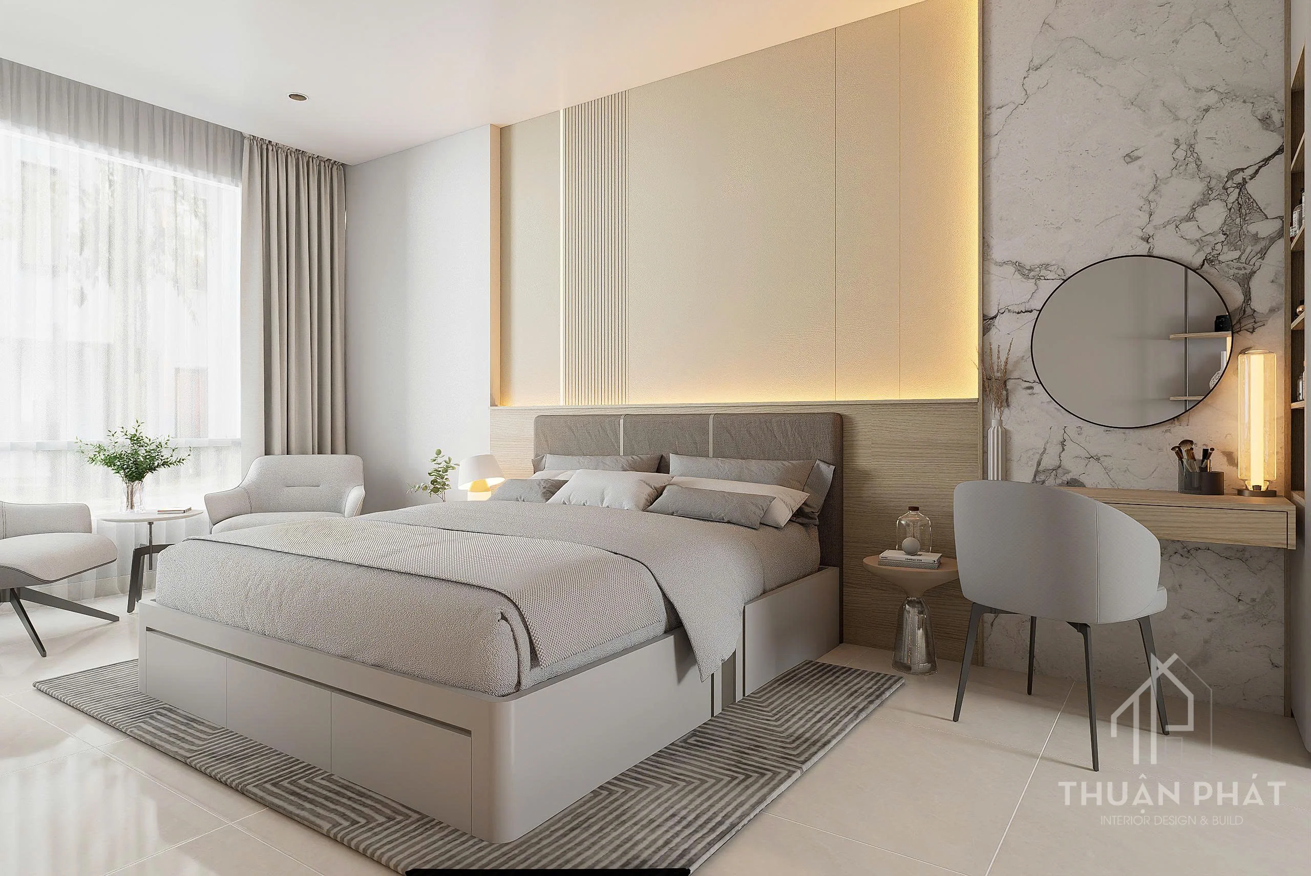 THIẾT KẾ NỘI THẤT NHÀ PHỐ QUẬN 2 – DỰ ÁN 350M2 PHONG CÁCH HIỆN ĐẠI - Hình ảnh 23