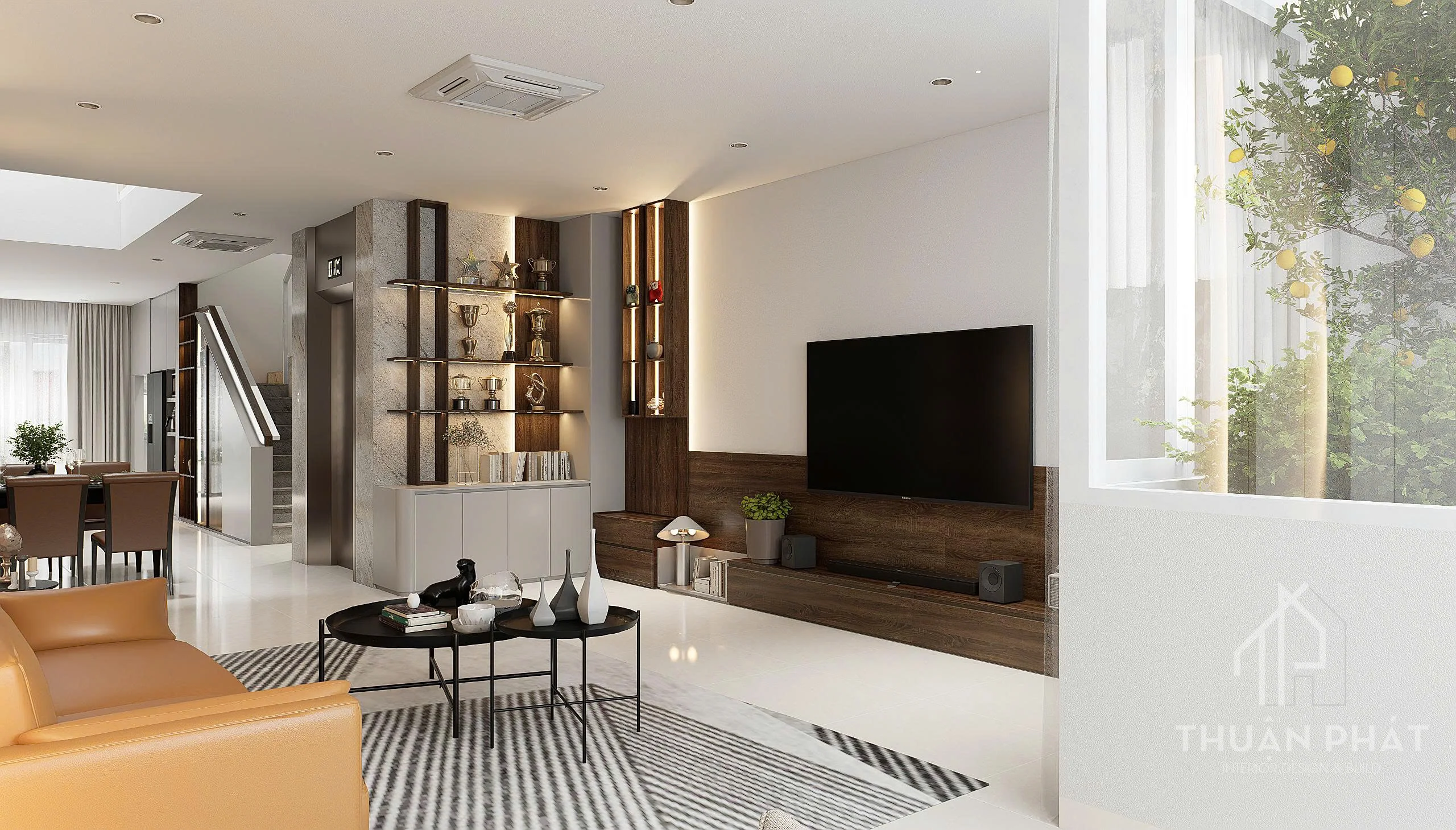 THIẾT KẾ NỘI THẤT NHÀ PHỐ QUẬN 2 – DỰ ÁN 350M2 PHONG CÁCH HIỆN ĐẠI - Hình ảnh 2