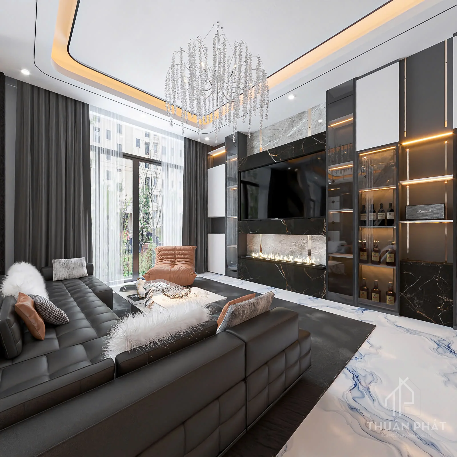 Thiết Kế Nội Thất Nhà Phố Bình Tân 260m2 - Hình ảnh 10