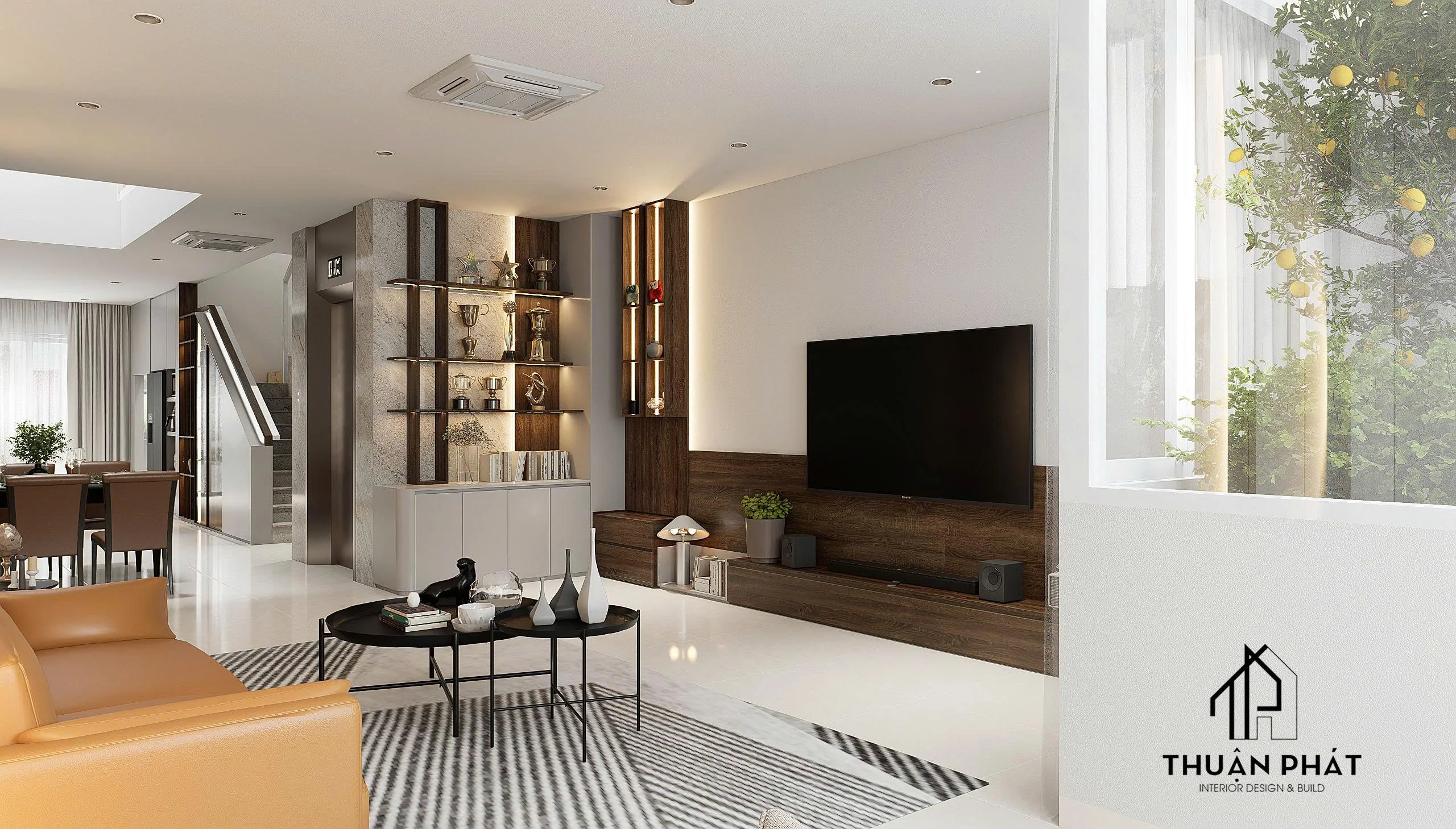 THIẾT KẾ NỘI THẤT NHÀ PHỐ QUẬN 2 – DỰ ÁN 350M2 PHONG CÁCH HIỆN ĐẠI