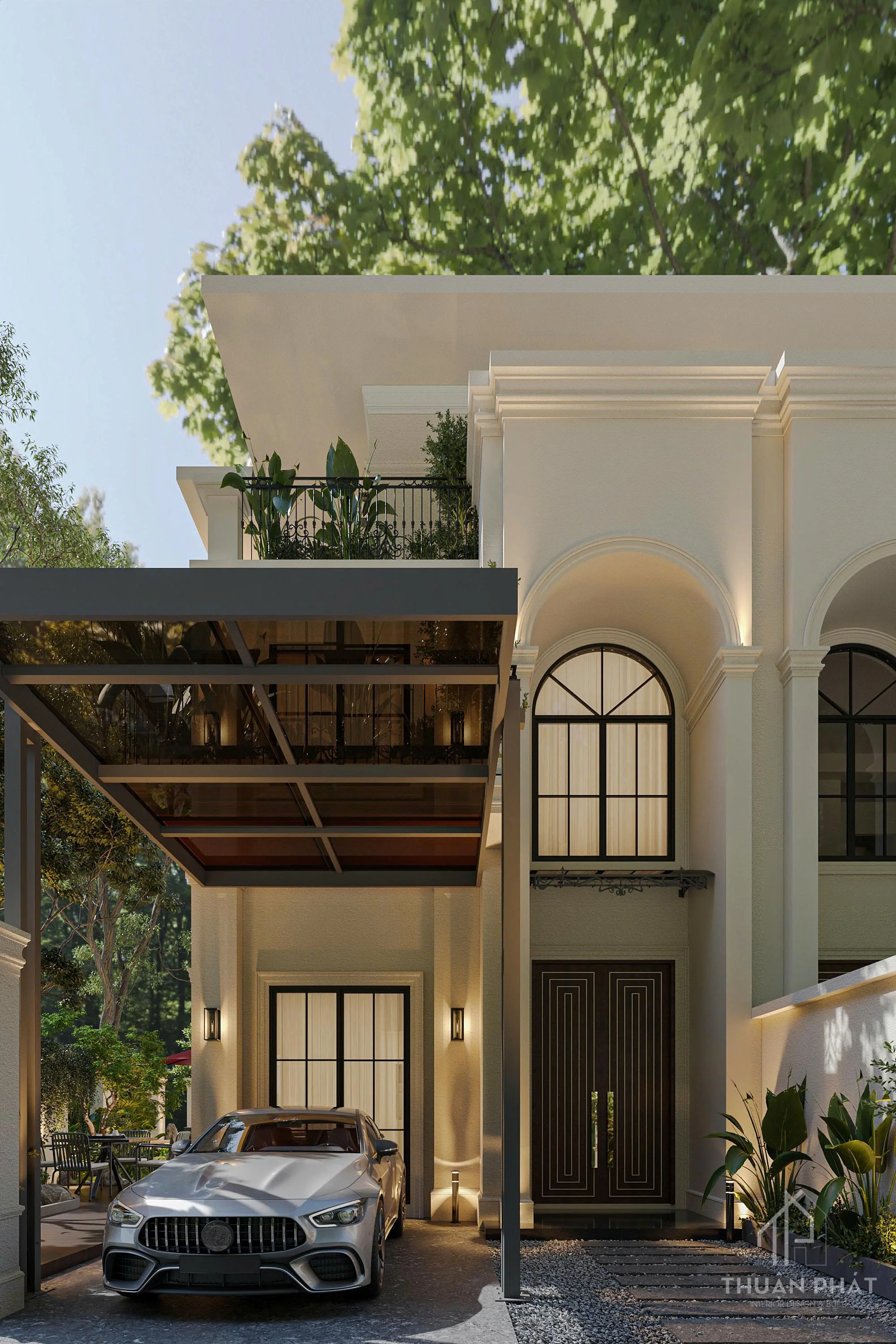 Mẫu Thiết Kế Ngoại Thất Biệt Thự Tại Đồng Nai | Đẳng Cấp Tân Cổ Điển - Hình ảnh 15