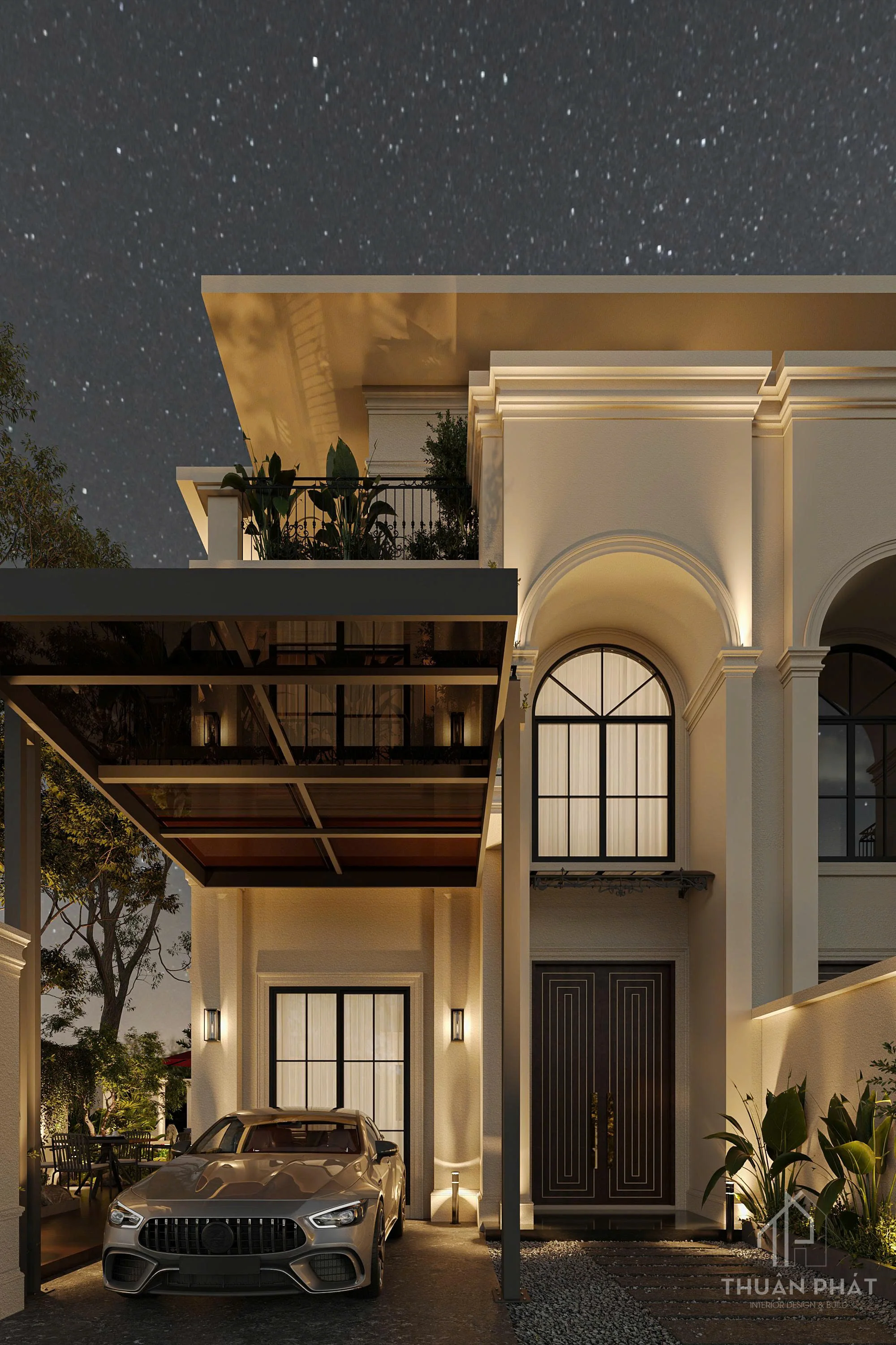 Mẫu Thiết Kế Ngoại Thất Biệt Thự Tại Đồng Nai | Đẳng Cấp Tân Cổ Điển - Hình ảnh 11