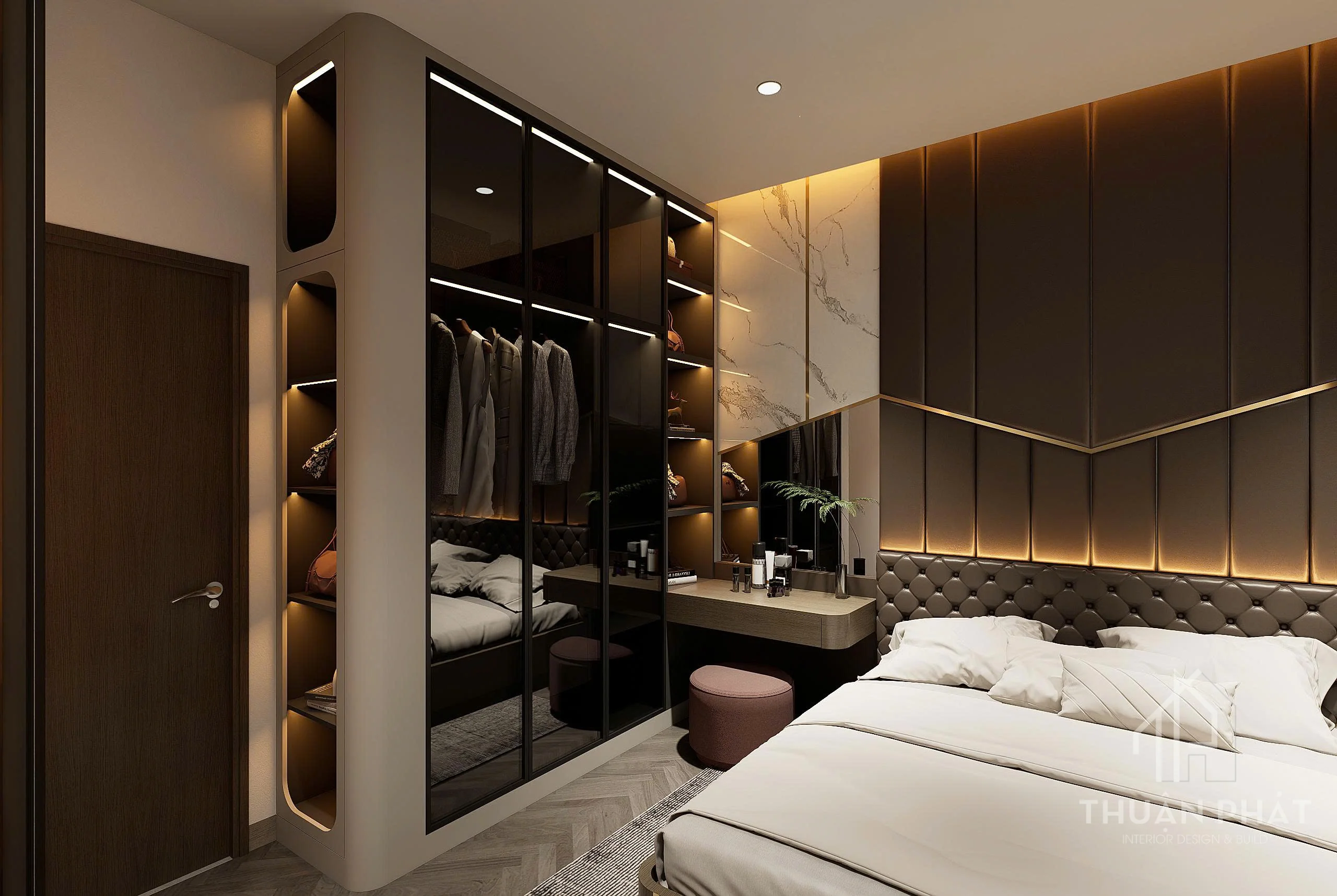 Thiết Kế Nội Thất Bình Dương 210m2 Sang Trọng - Nhà Chị Trang - Hình ảnh 28