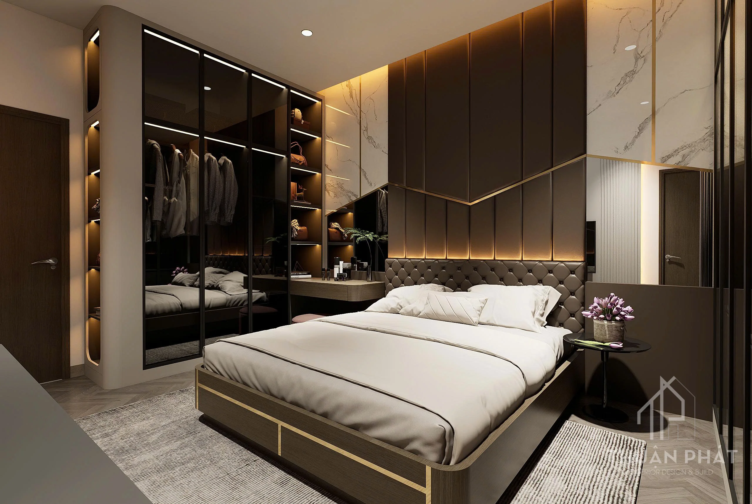 Thiết Kế Nội Thất Bình Dương 210m2 Sang Trọng - Nhà Chị Trang - Hình ảnh 27