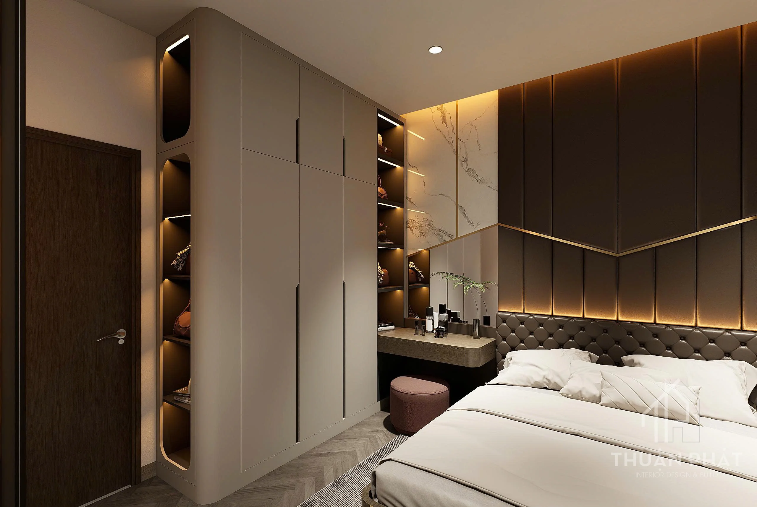 Thiết Kế Nội Thất Bình Dương 210m2 Sang Trọng - Nhà Chị Trang - Hình ảnh 34