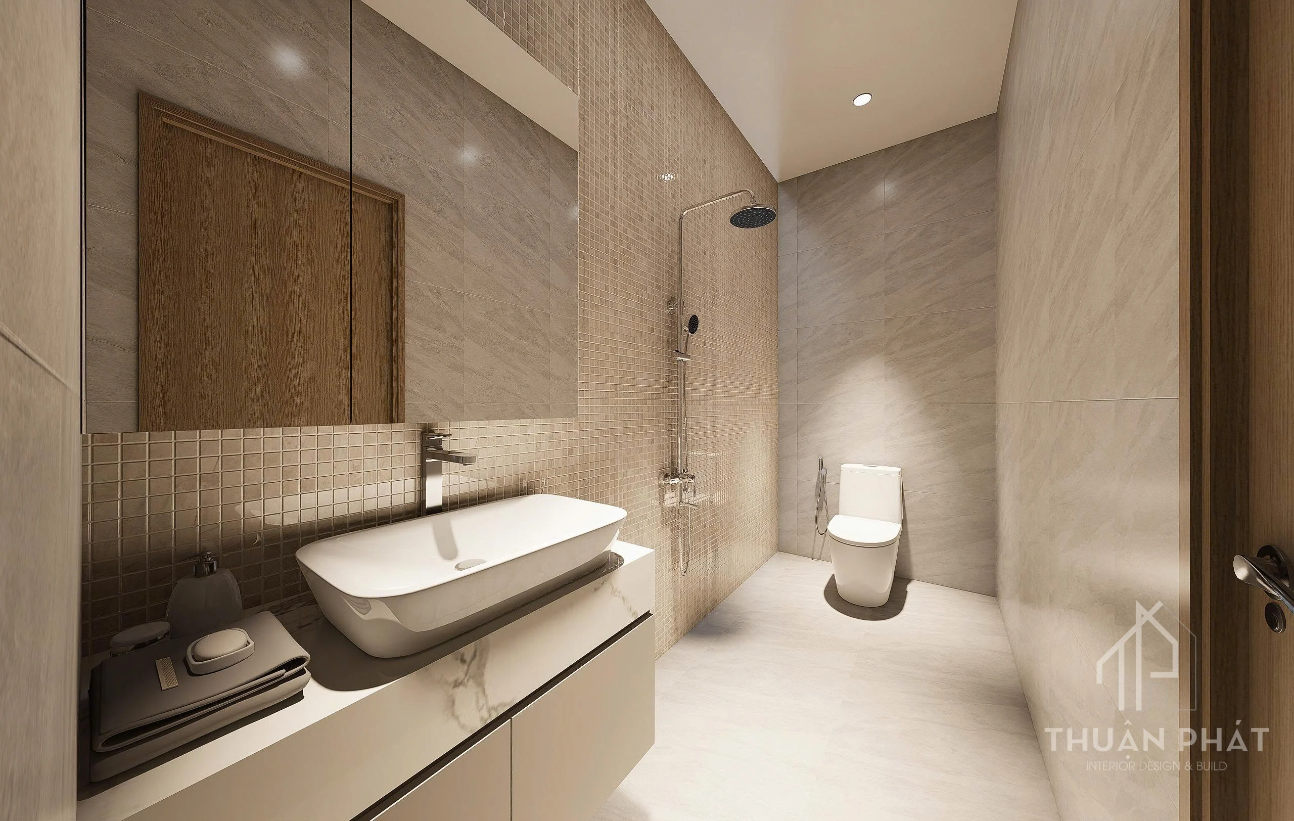 Thiết Kế Nội Thất Bình Dương 210m2 Sang Trọng - Nhà Chị Trang - Hình ảnh 44