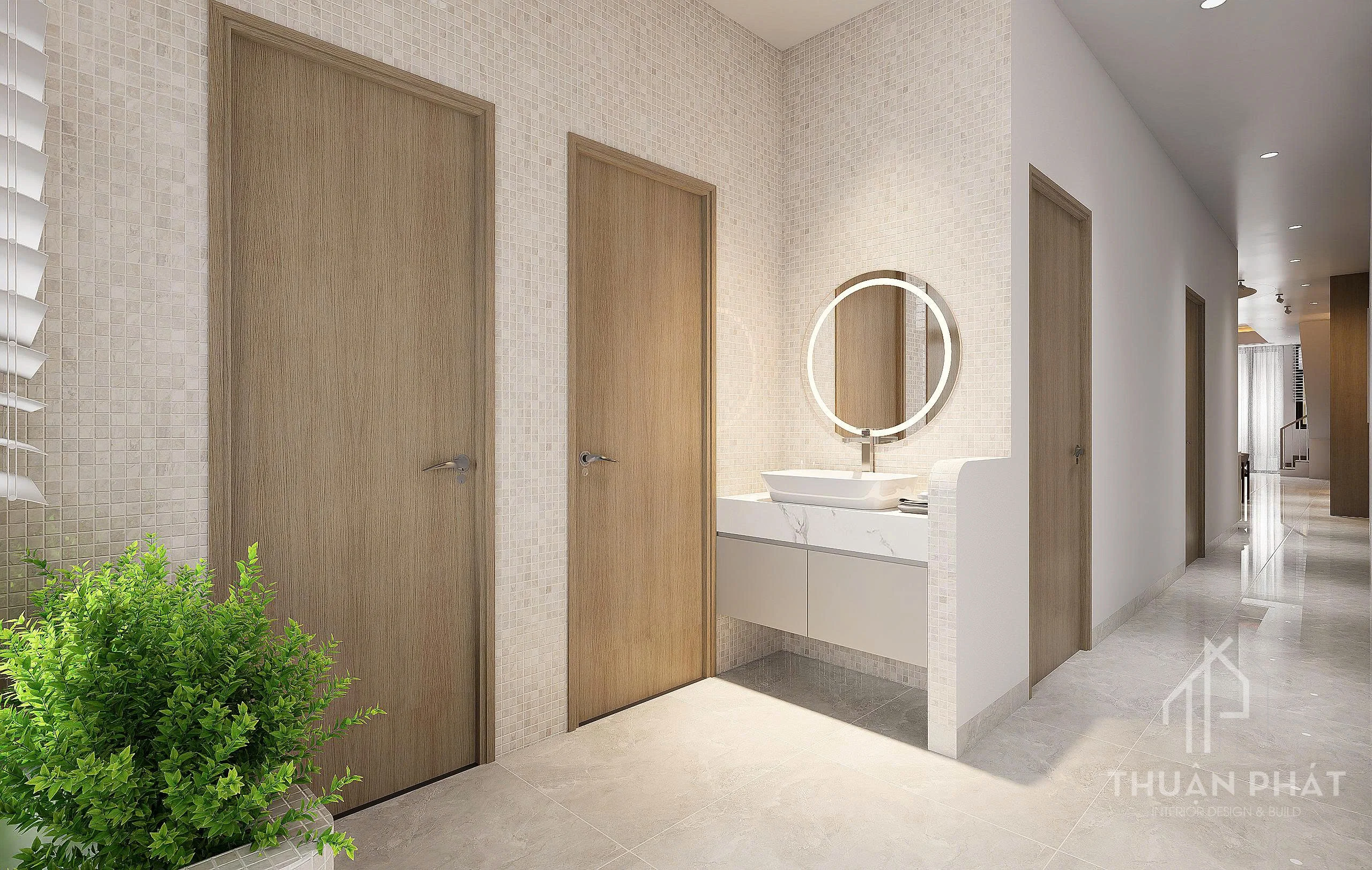 Thiết Kế Nội Thất Bình Dương 210m2 Sang Trọng - Nhà Chị Trang - Hình ảnh 17